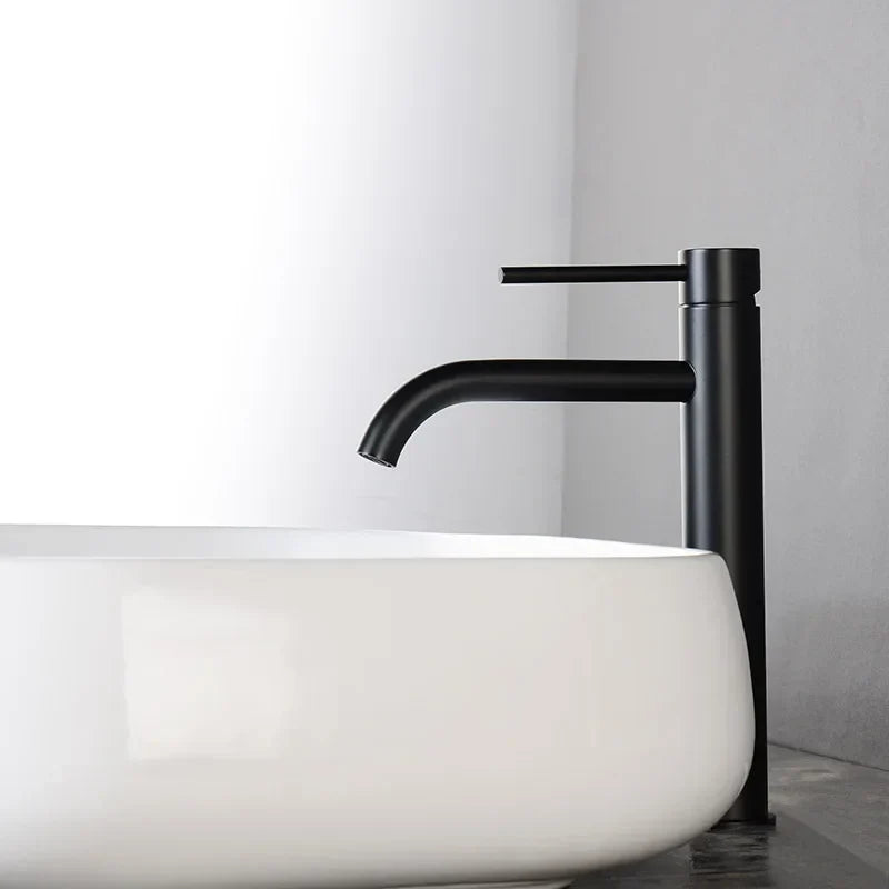 Vessel Faucet Tall Single-Handle Stainless Steel