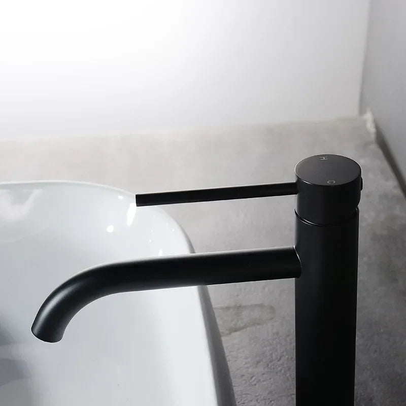 Vessel Faucet Tall Single-Handle Stainless Steel