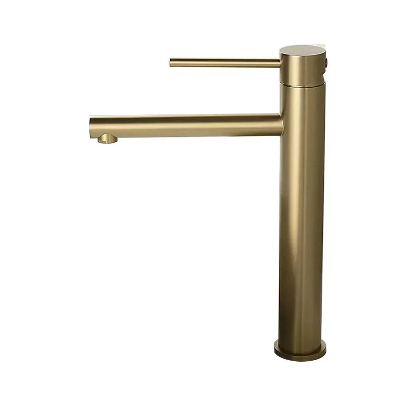 Vessel Faucet Tall Stainless Steel Single-Handle