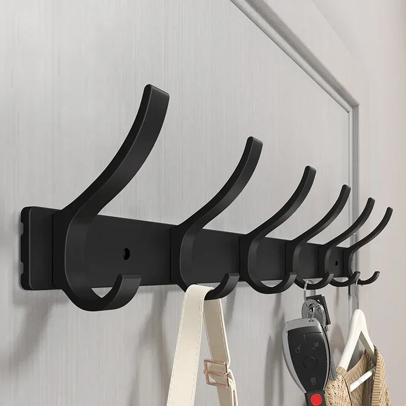 Wall Hook Rack Aluminum Alloy Rustproof Nail Mounted