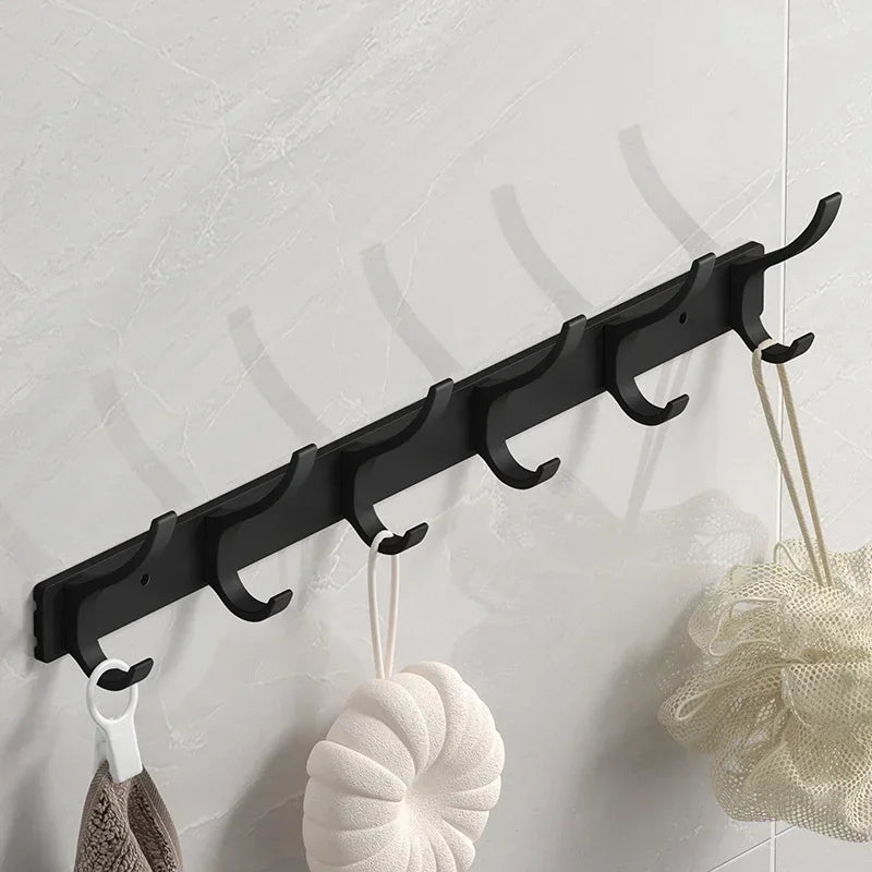 Wall Hook Rack Aluminum Alloy Rustproof Nail Mounted