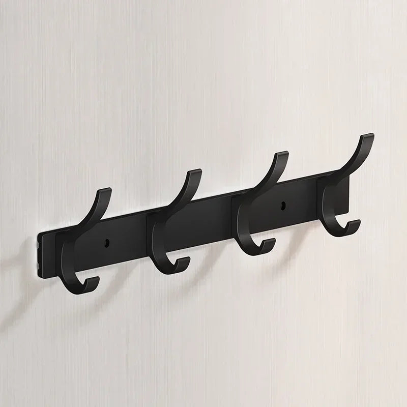 Wall Hook Rack Aluminum Alloy Rustproof Nail Mounted