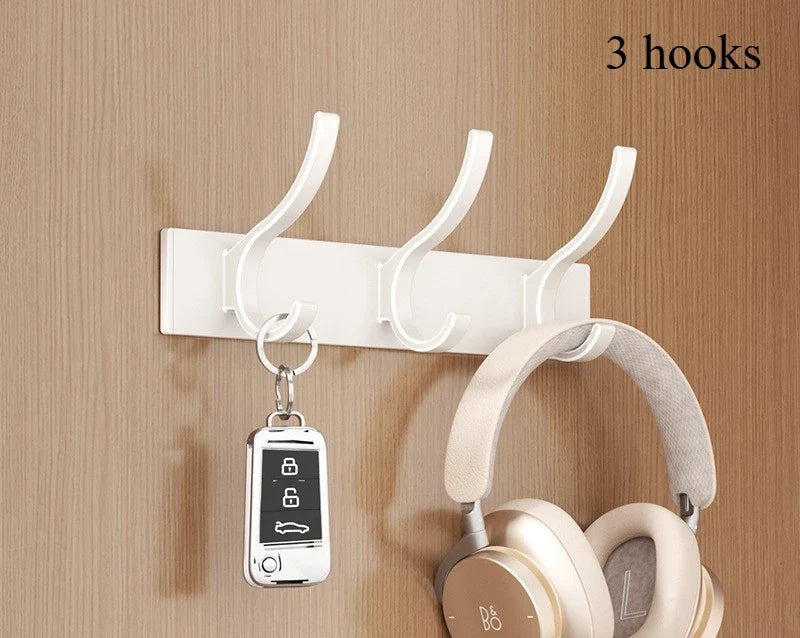 Wall Hook Rack Aluminum Alloy Rustproof Nail Mounted