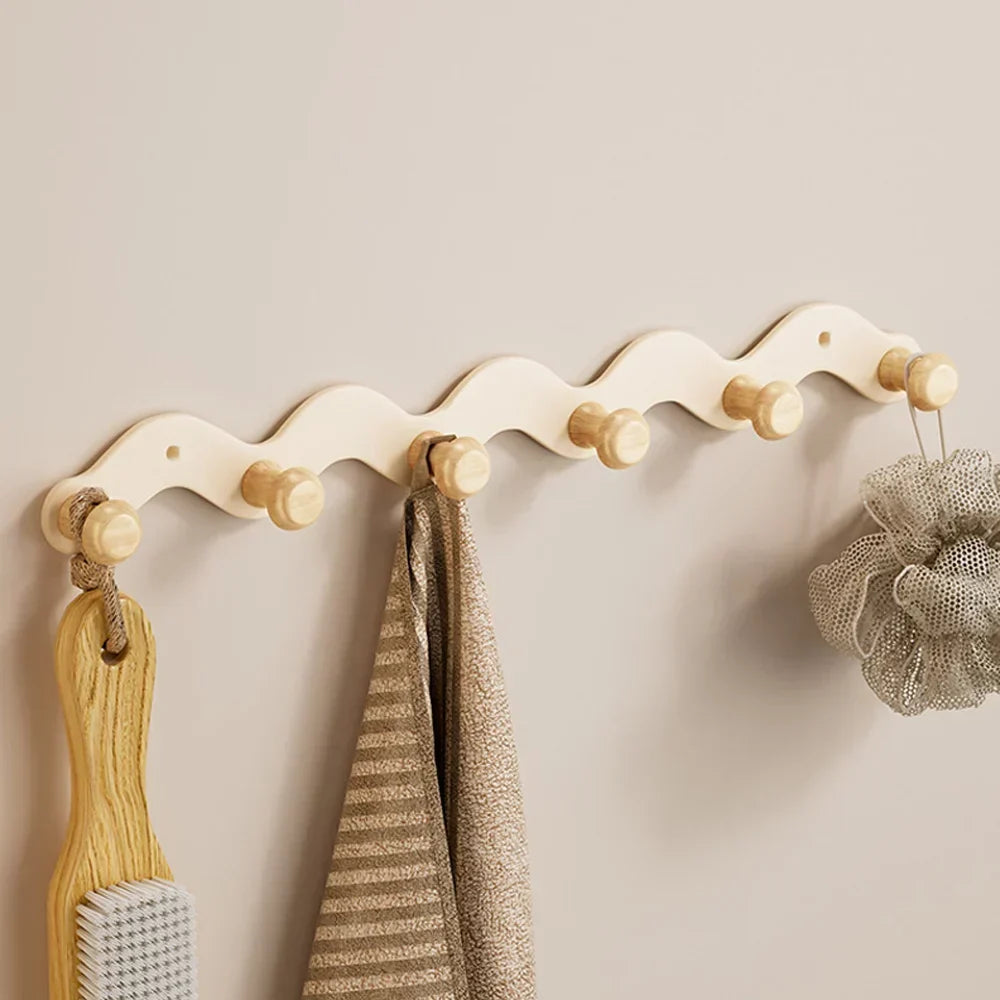 Wall Hook Rack Aluminum Rustproof Drill-Mounted
