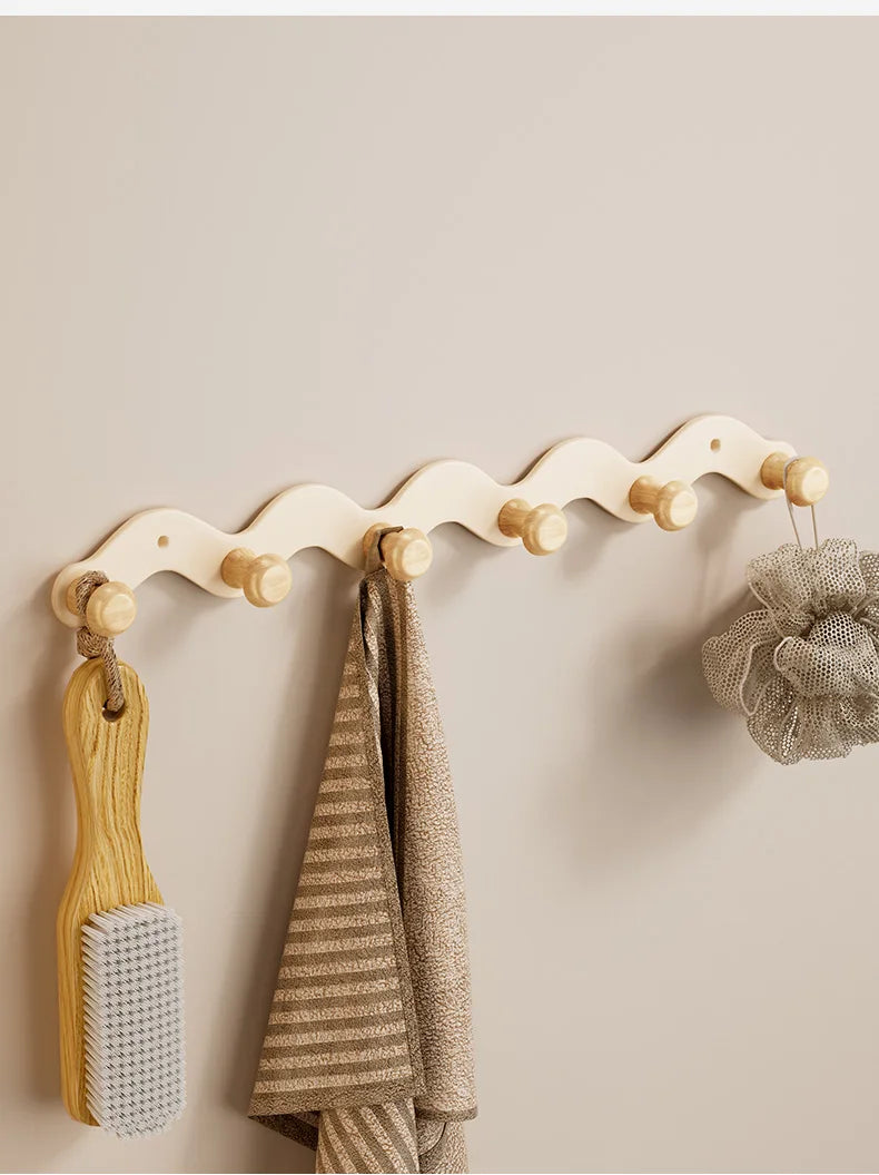 Wall Hook Rack Aluminum Rustproof Drill-Mounted