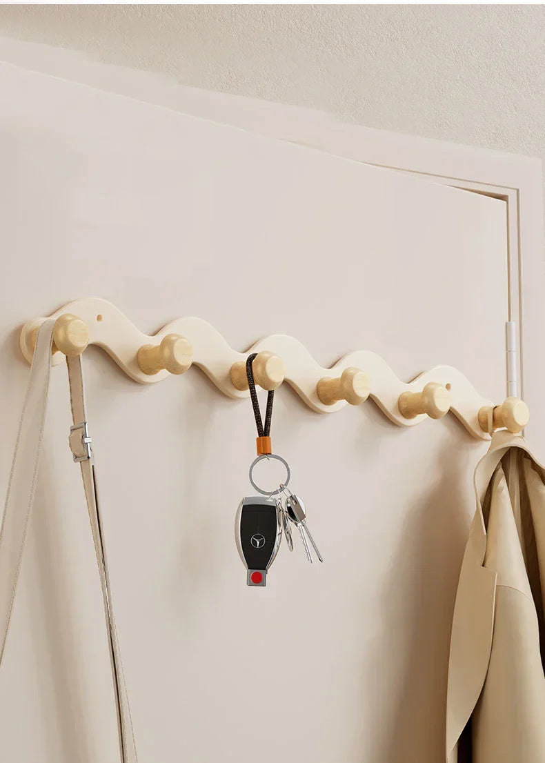 Wall Hook Rack Aluminum Rustproof Drill-Mounted