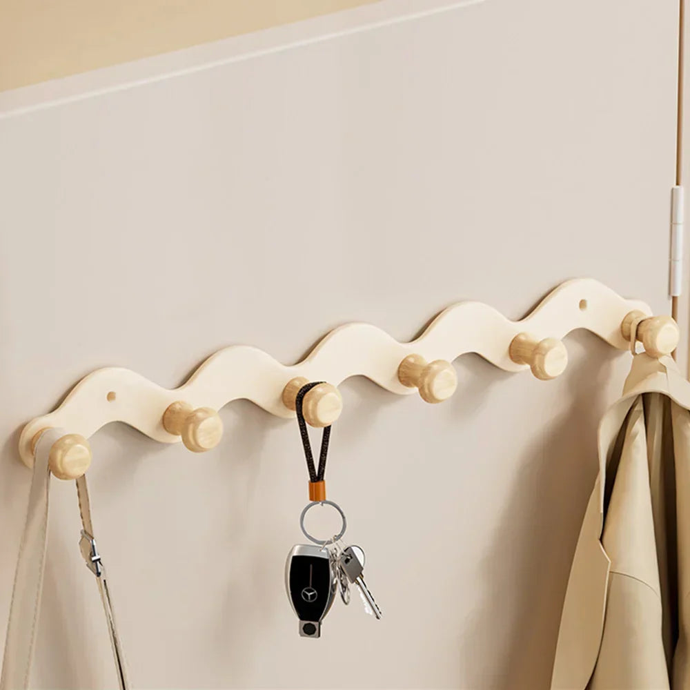 Wall Hook Rack Aluminum Rustproof Drill-Mounted