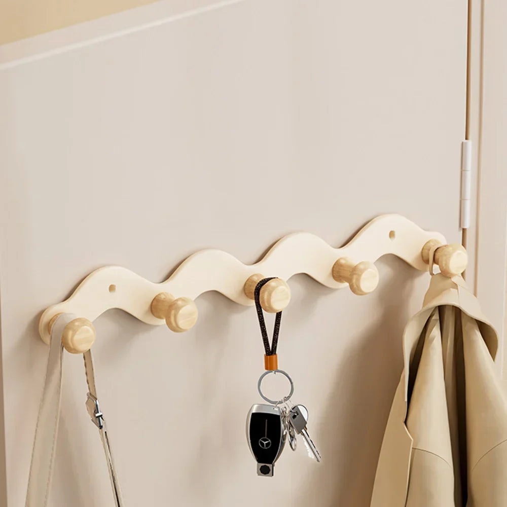 Wall Hook Rack Aluminum Rustproof Drill-Mounted