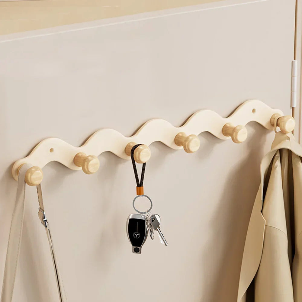 Wall Hook Rack Aluminum Rustproof Drill-Mounted