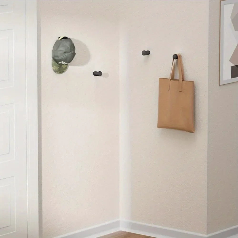 Wall Hook Solid Beech & Walnut 4 Piece Set