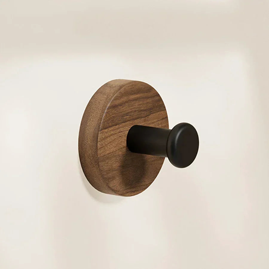 Wall Hook Solid Walnut Minimalist Multi Purpose