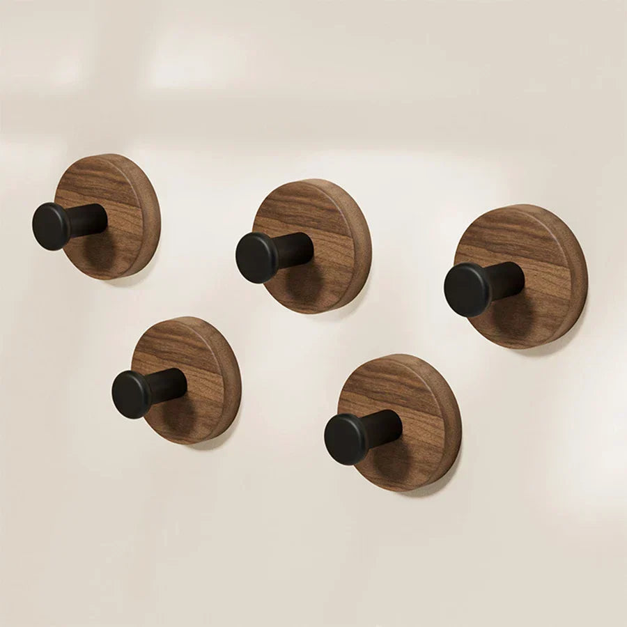 Wall Hook Solid Walnut Minimalist Multi Purpose