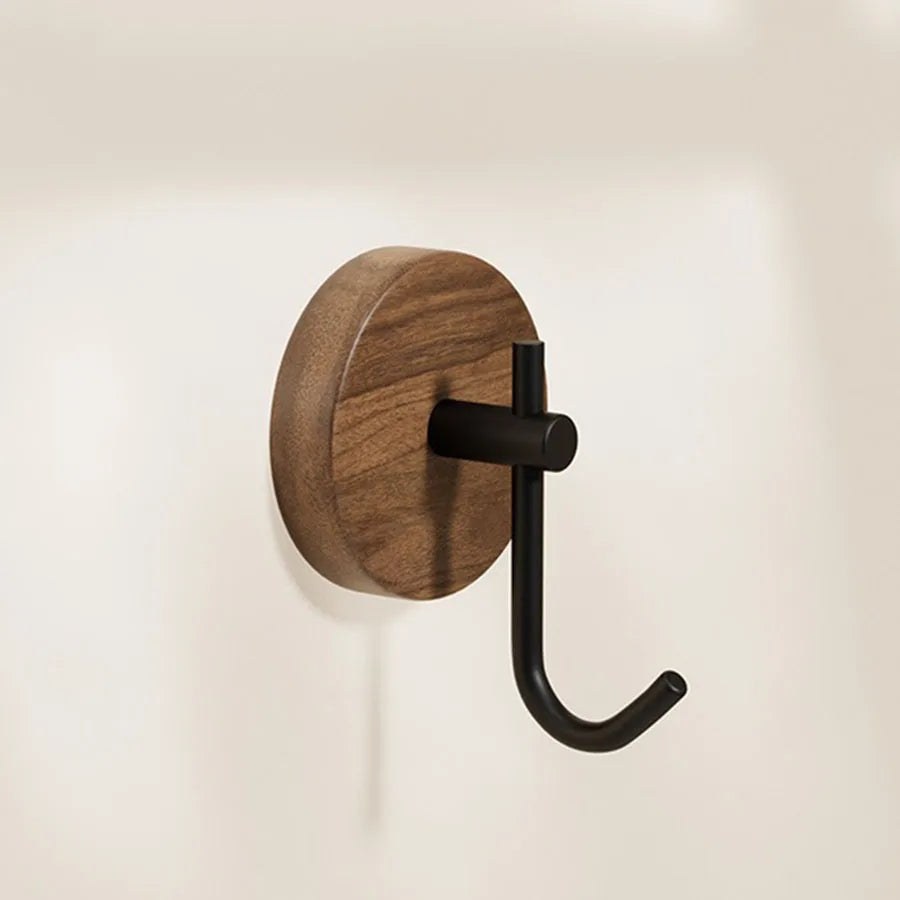 Wall Hook Solid Walnut Minimalist Multi Purpose
