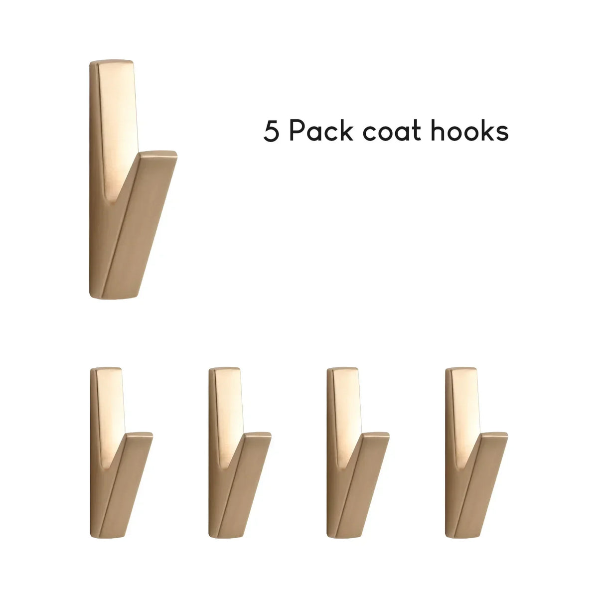 Wall Hook Zinc Alloy Matte Finish Easy Install