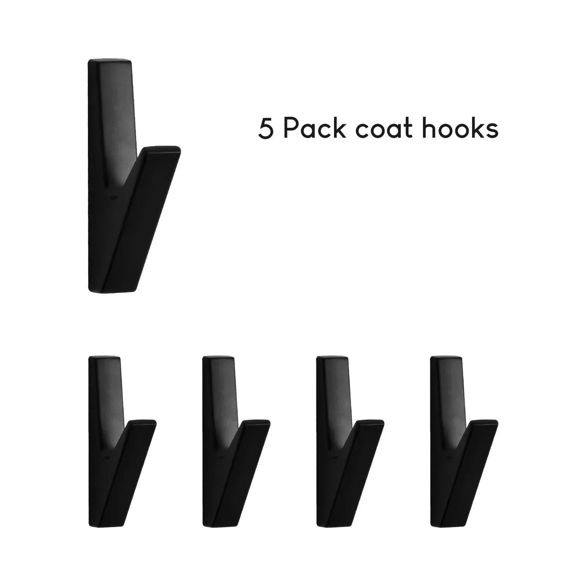 Wall Hook Zinc Alloy Matte Finish Easy Install