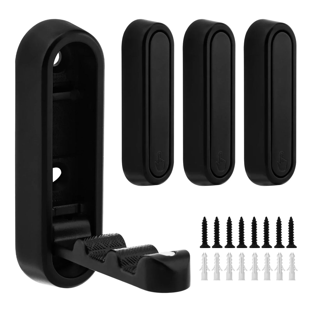 Wall Hooks Foldable Brushed Zinc Alloy