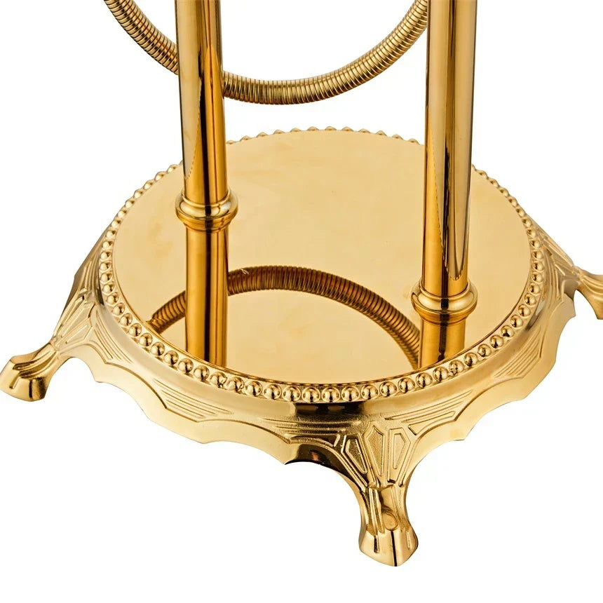 Wall-Mount Bath & Shower Faucet Dual Handle Solid Brass