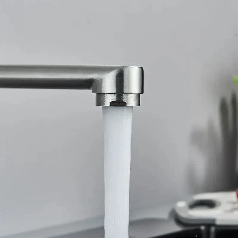 Wall-Mount Faucet 360° Swivel Pull-Out Spray