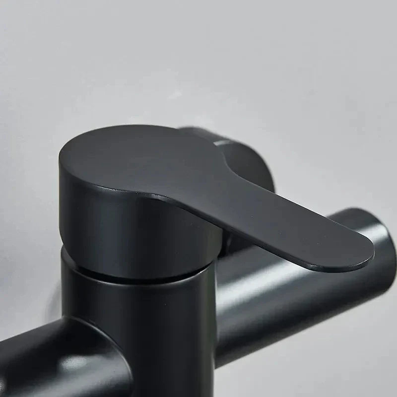 Wall-Mount Faucet 360° Swivel Pull-Out Spray