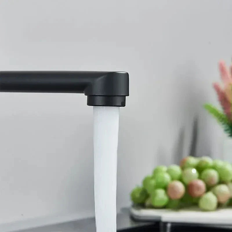 Wall-Mount Faucet 360° Swivel Pull-Out Spray