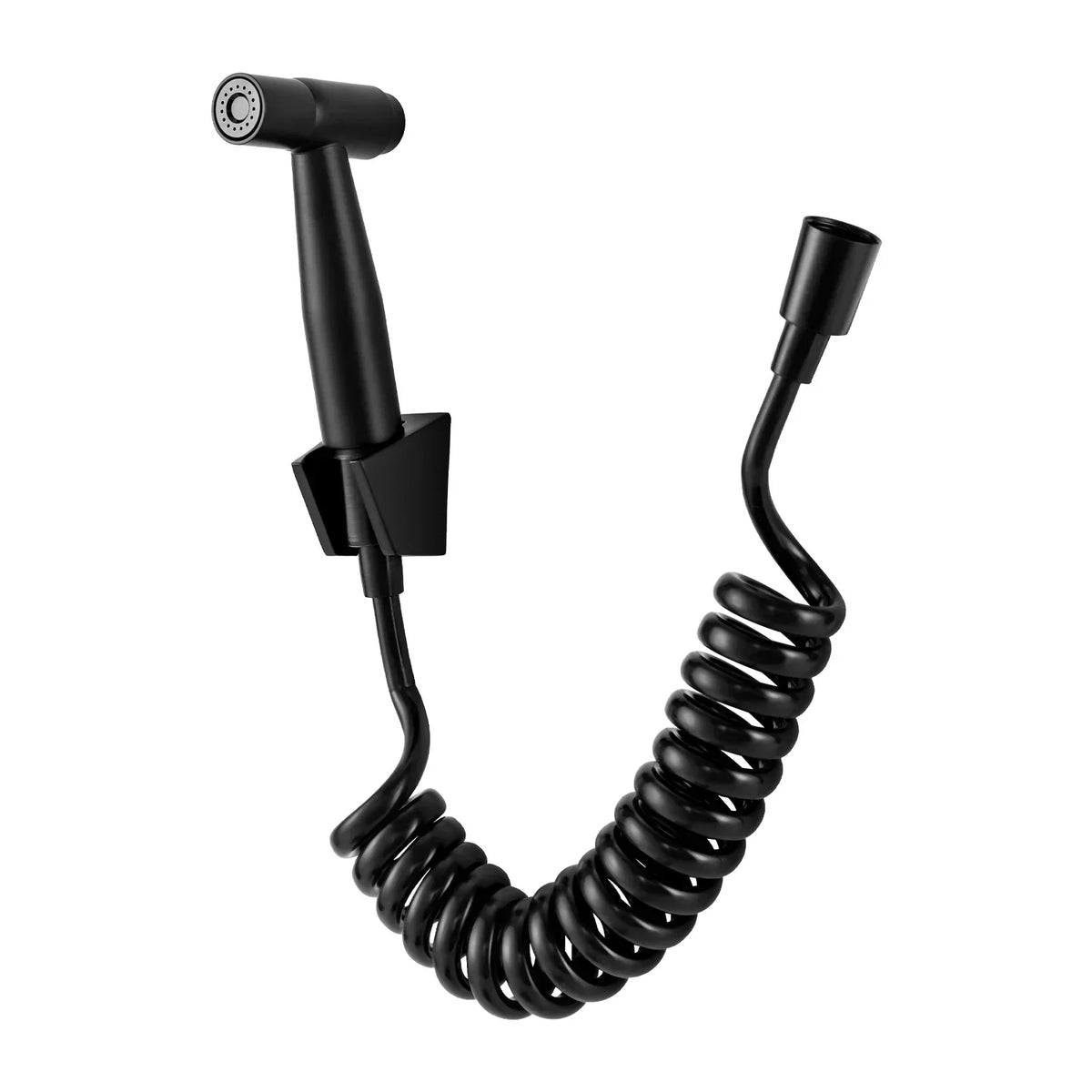 Wall-Mount Kitchen Faucet 360° Swivel Spout Extendable Side Sprayer