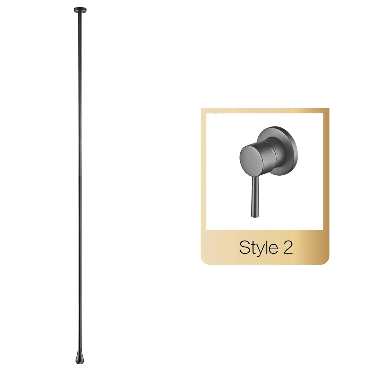 Wall-Mounted Bathroom Faucet Single-Handle Solid Brass Ceramic Cartridge