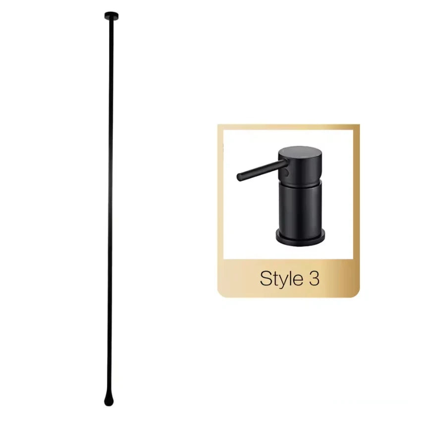 Wall-Mounted Bathroom Faucet Single-Handle Solid Brass Ceramic Cartridge