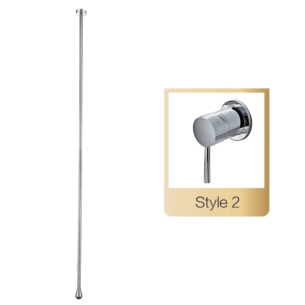 Wall-Mounted Bathroom Faucet Single-Handle Solid Brass Ceramic Cartridge