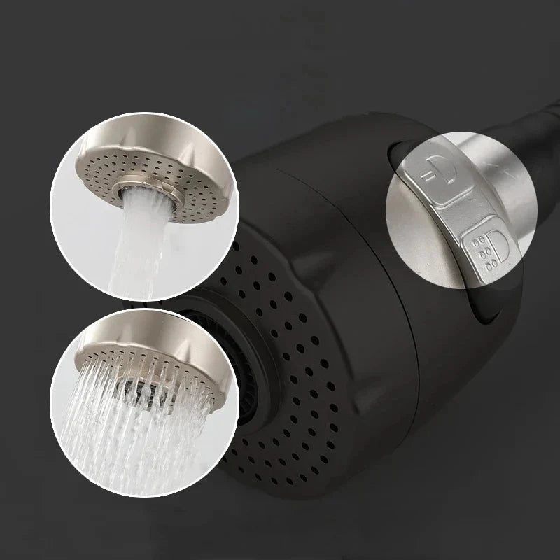 Wall-Mounted Kitchen Faucet Stainless Steel 360° Swivel Single Handle