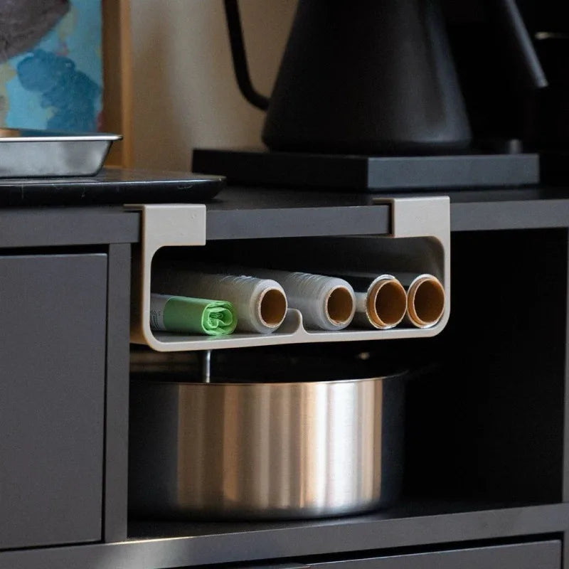 Wall-Mounted Kitchen Organizer No-Drill Space-Saving Drawer