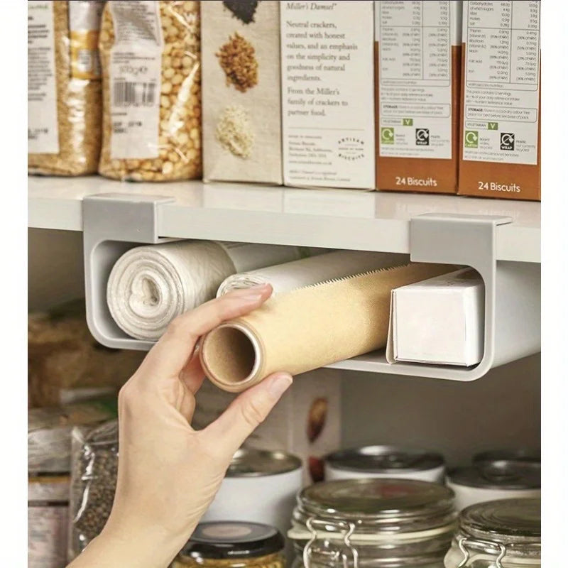 Wall-Mounted Kitchen Organizer No-Drill Space-Saving Drawer