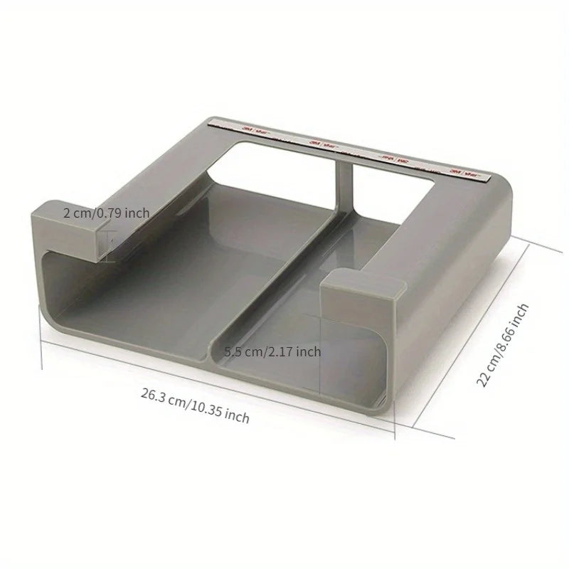 Wall-Mounted Kitchen Organizer No-Drill Space-Saving Drawer