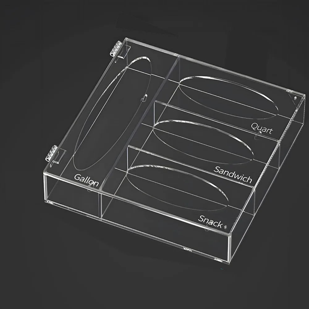 Wall-Mounted Organizer Crystal-Clear Acrylic Space-Saving