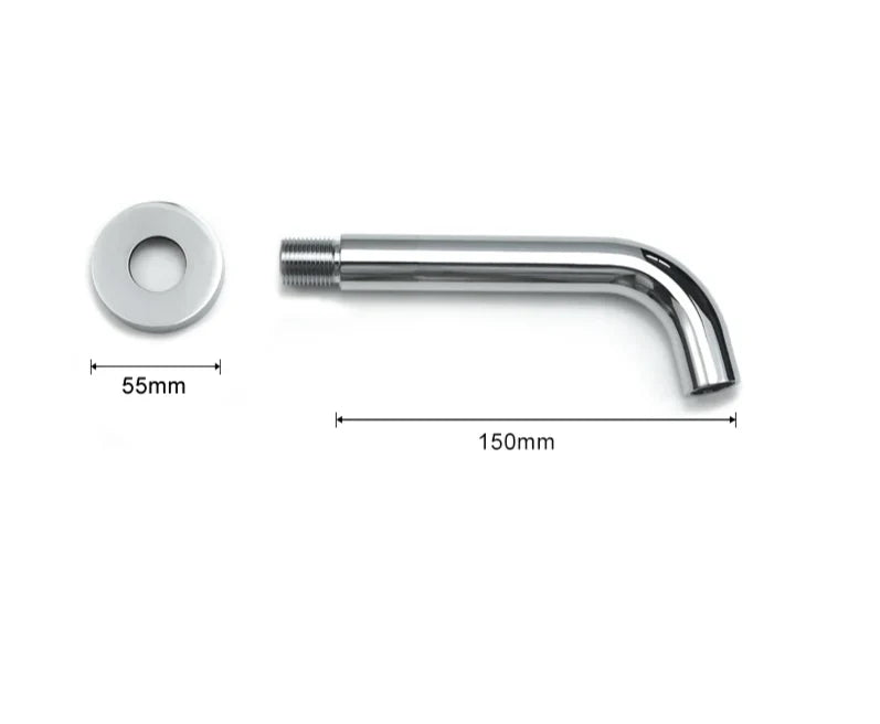Wall-Mounted Sink Spout Solid Brass Concealed Installation Multiple Lengths