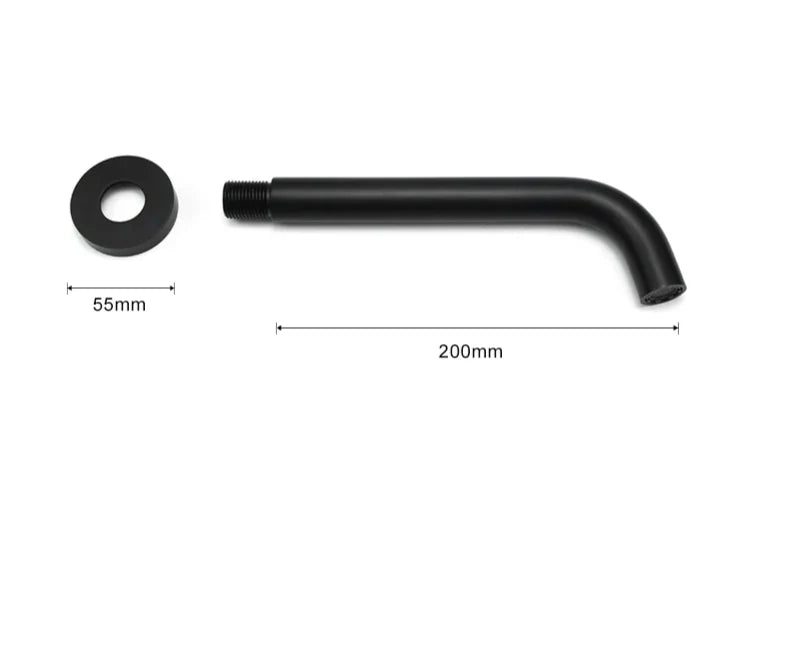 Wall-Mounted Sink Spout Solid Brass Concealed Installation Multiple Lengths
