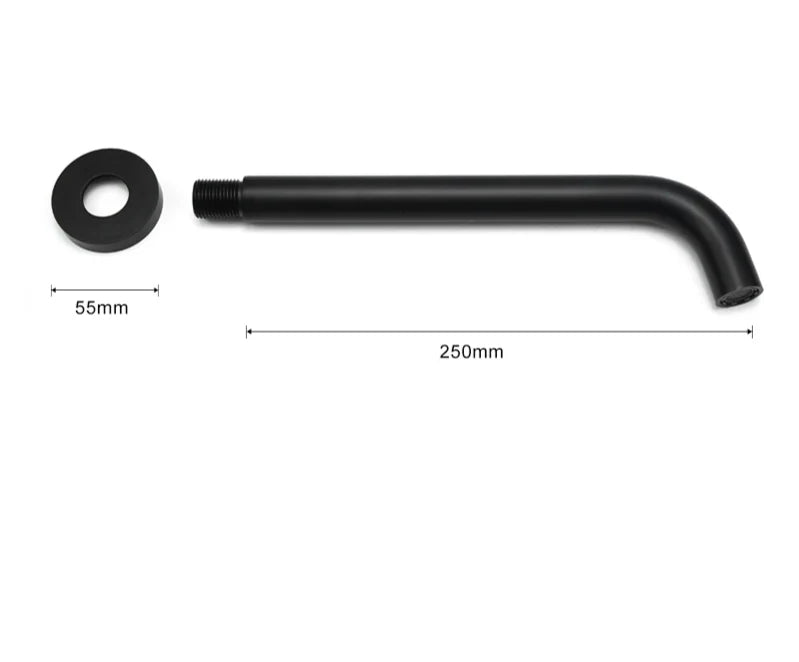 Wall-Mounted Sink Spout Solid Brass Concealed Installation Multiple Lengths