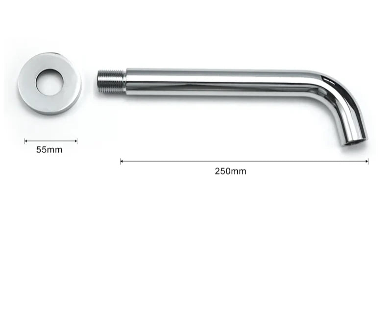 Wall-Mounted Sink Spout Solid Brass Concealed Installation Multiple Lengths