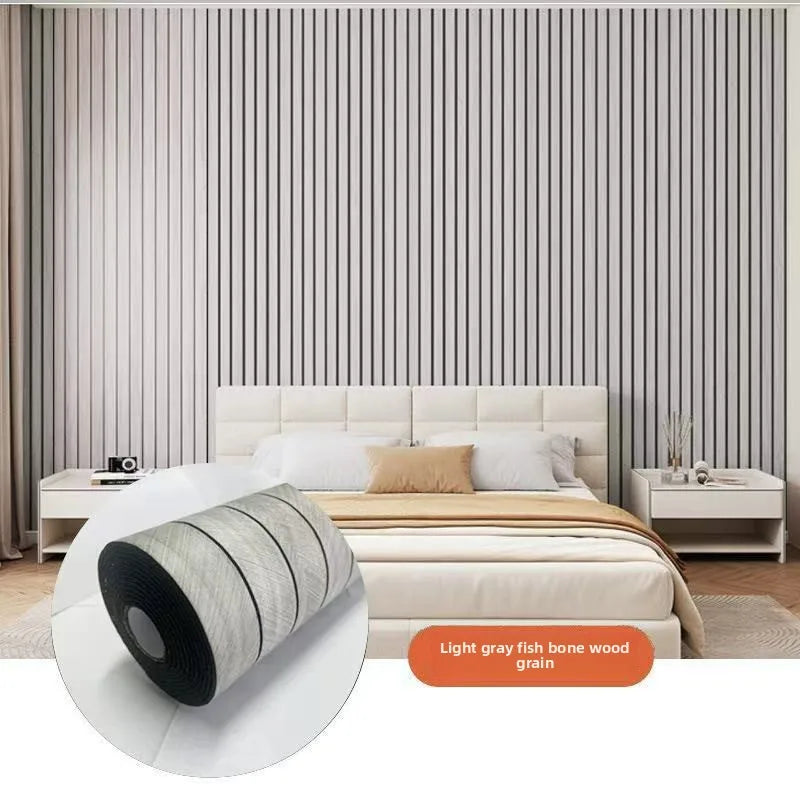 Wall Panel Peel-And-Stick 3D Slat Waterproof
