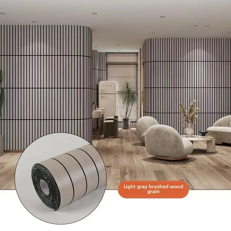 Wall Panel Peel-And-Stick 3D Slat Waterproof