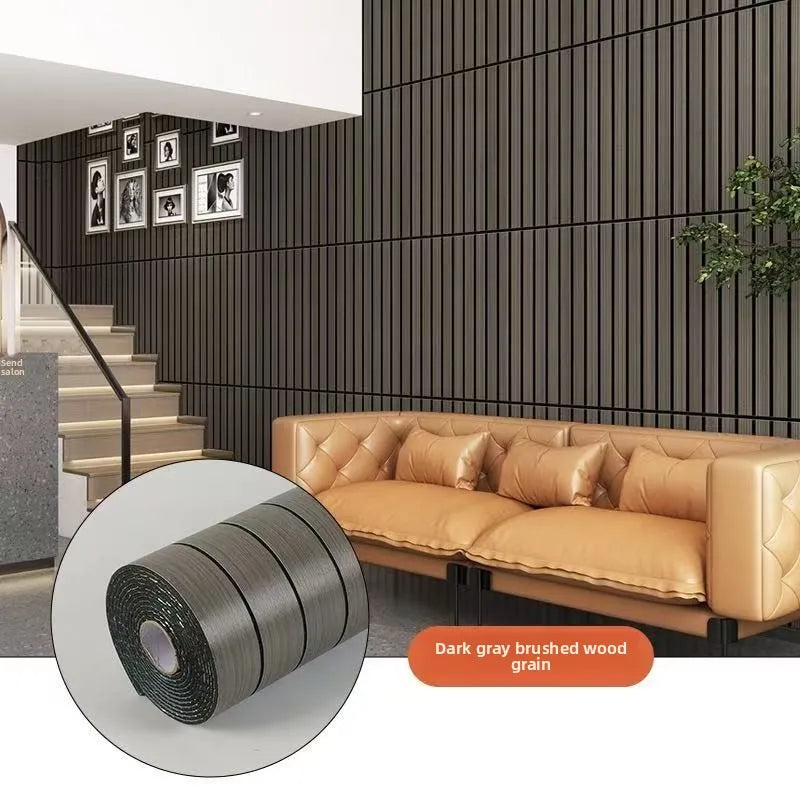 Wall Panel Peel-And-Stick 3D Slat Waterproof