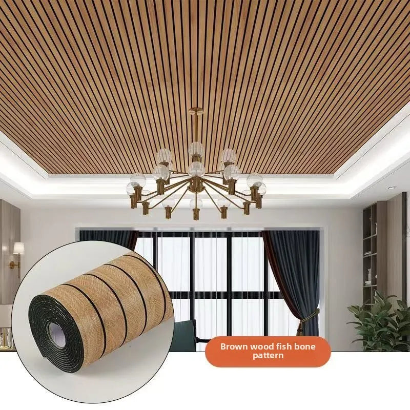 Wall Panel Peel-And-Stick 3D Slat Waterproof