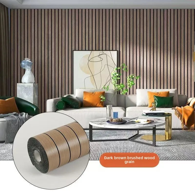 Wall Panel Peel-And-Stick 3D Slat Waterproof