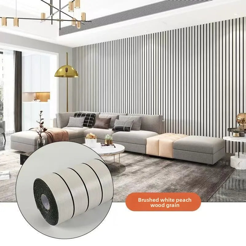 Wall Panel Peel-And-Stick 3D Slat Waterproof