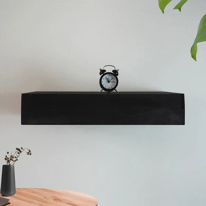 Wall Shelf Floating Wood Hidden Compartment
