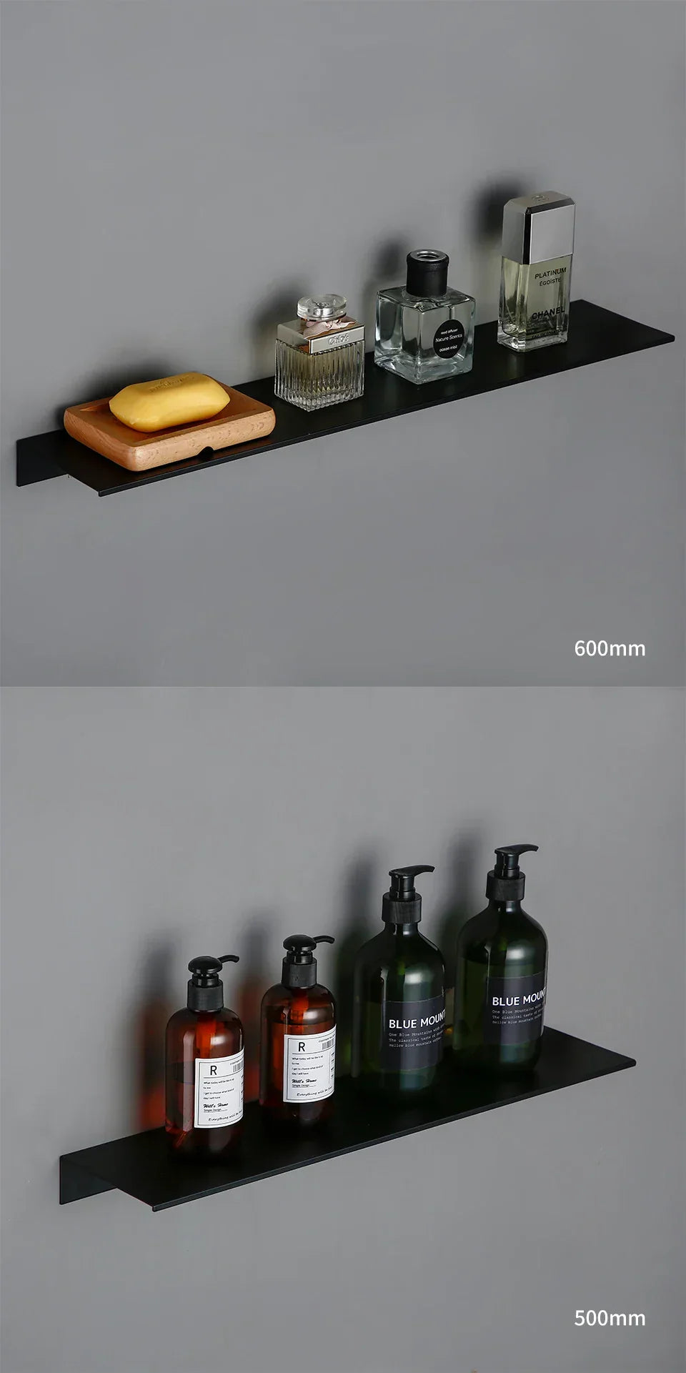 Wall Shelf Organizer Heavy-Duty Aluminum Alloy Rust-Resistant