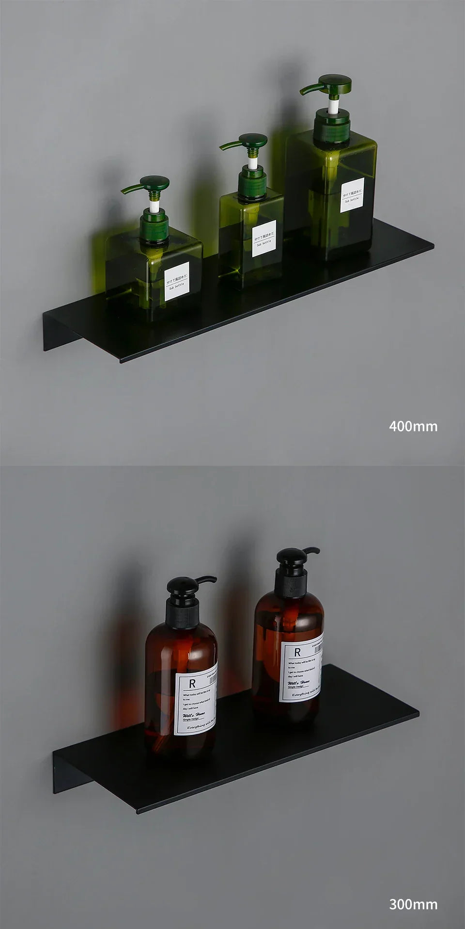 Wall Shelf Organizer Heavy-Duty Aluminum Alloy Rust-Resistant