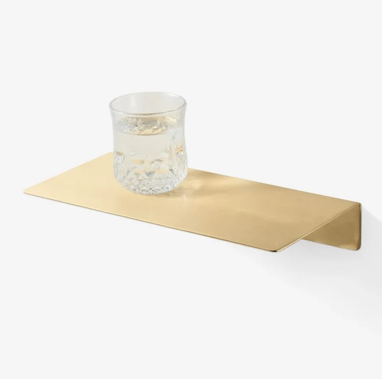 Wall Shelf Solid Brass Hand Finished Custom Size