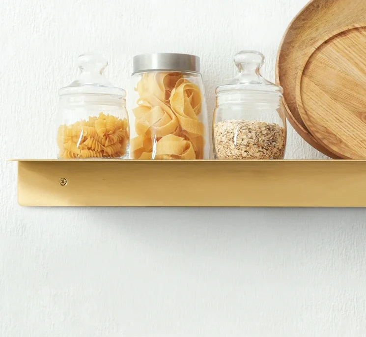 Wall Shelf Solid Brass Hand Finished Custom Size