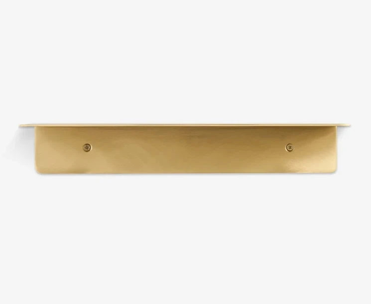 Wall Shelf Solid Brass Hand Finished Custom Size