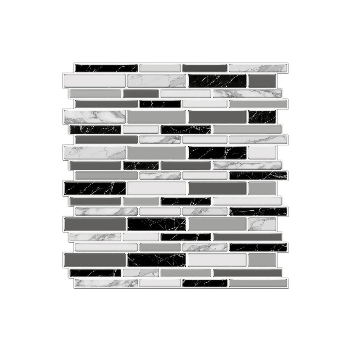 Wall Sticker Black & White Marble Self Adhesive Waterproof
